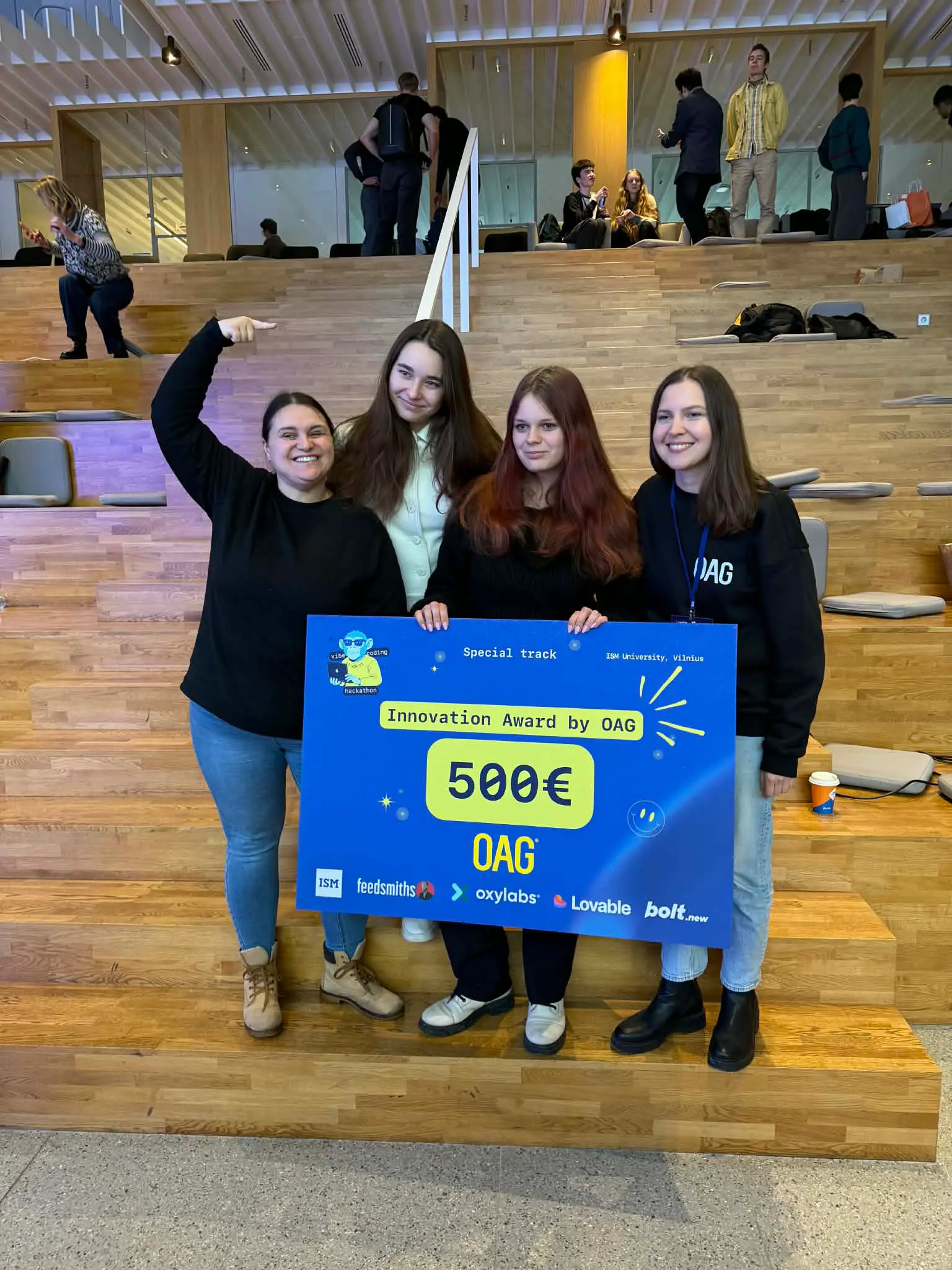 „Forvardo“ mokinė Ieva Bigailaitė – tarp Student Vibecoding hackatono nugalėtojų!